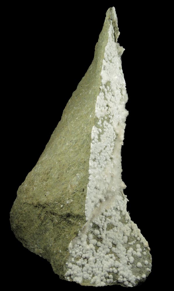 Detail view of mineral Artinite and Hydromagnesite for sale from Spring Street at Medford Road, Staten Island, New York City, Richmond County, New York