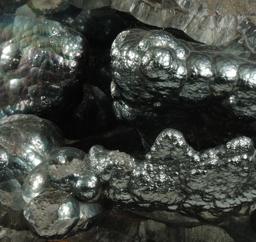 Detail view of mineral Goethite-Hematite for sale from Dongan Hills iron mining district, Staten Island, New York City, Richmond County, New York