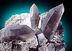 Mineral specimen: Quartz var. Smoky from Peter's Pocket, N. Moat Mt., Bartlett, New Hampshire.