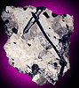 Mineral specimen: Schorl in Albite from La Flamme Quarry, Minot, Maine.