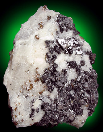 Mineral Specimens: Spinel in Franklin Marble from Lime Crest Quarry, Sparta, New Jersey