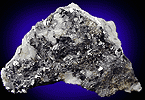 Mineral specimen: Galena in Franklin Marble from Lime Crest Quarry, Sparta, New Jersey.
