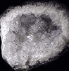 Mineral specimen: Quartz var. Amethystine with Goethite from Millington Quarry, Millington, New Jersey.