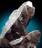 Mineral specimen: Quartz var. Smoky with regrown suture line from Peter's Pocket, N. Moat Mt., Bartlett, New Hampshire.