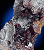 Mineral specimen: Grossular Garnet, Diopside, Vesuvianit from Goodall Quarry, Sanford, Maine.